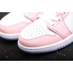 Air Jordan 1 Low Pink White Décolletage Lavendel