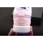 Air Jordan 1 Low Pink White Décolletage Lavendel