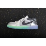 Air Jordan 1 Low Metallic Silver Gradient Crystal Sole