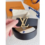 LOUIS VUITTO men's counter quality water ripple belt