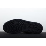 Air Jordan 1 Low Black Silver Toe Liquid Silver