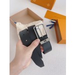 LOUIS VUITTO natural calfskin with Louis Vuitton signature design elements