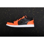 Air Jordan 1 Low Low Top Zwart en Oranje
