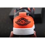 Air Jordan 1 Low Low Top Zwart en Oranje