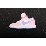 Air Jordan 1 Laag Roze Wit Purper