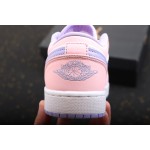 Air Jordan 1 Laag Roze Wit Purper