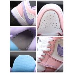 Air Jordan 1 Laag Roze Wit Purper