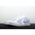 Air Jordan 1 Low wit en grijs burst print