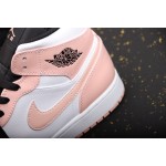 Air Jordan 1 Mid Zwart Roze