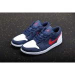 Air Jordan 1 Low Patriot Blue Red