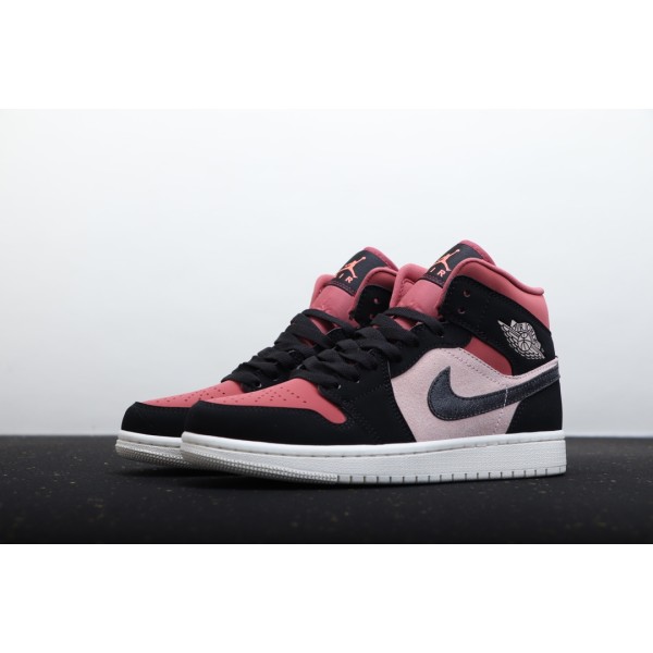 Air Jordan 1 Mid Red Bean Milk Tea