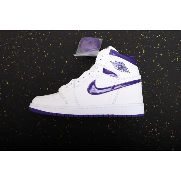 Air Jordan 1 Wit Paars