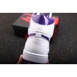 Air Jordan 1 Wit Paars