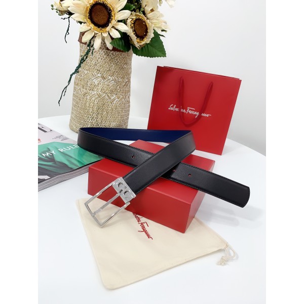 FERRAGAMO full grain soft calfskin with bottom leather imported from Italy