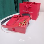 FERRAGAMO double-sided top layer leather belt