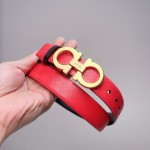 FERRAGAMO double-sided top layer leather belt