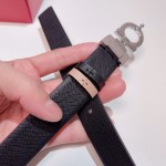 FERRAGAMO double-sided top layer leather belt