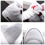 Air Jordan 4 Wit Rood