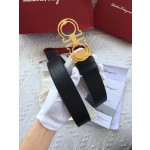FERRAGAMO Gancini belt made of natural grain cowhide