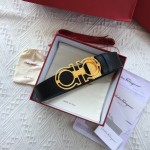 FERRAGAMO Gancini belt made of natural grain cowhide