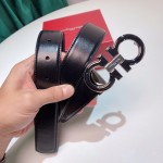 FERRAGAMO double-sided imported cowhide