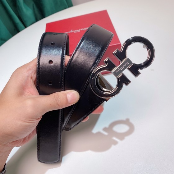 FERRAGAMO double-sided imported cowhide