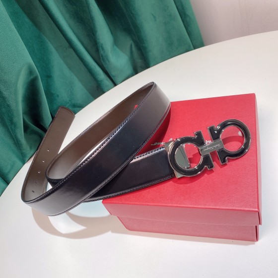 FERRAGAMO double-sided imported cowhide