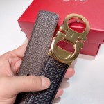 FERRAGAMO double-sided imported cowhide