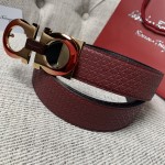 FERRAGAMO double-sided imported cowhide