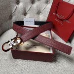 FERRAGAMO double-sided imported cowhide