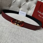 FERRAGAMO double-sided imported cowhide