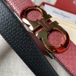 FERRAGAMO double-sided imported cowhide