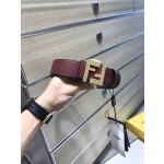 FENDI original water drop pattern double color rivet buckle