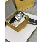 FENDI original water drop pattern double color rivet buckle