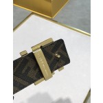 FENDI original water drop pattern double color rivet buckle