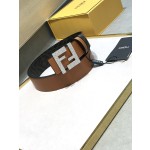 FENDI original water drop pattern double color rivet buckle