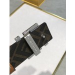 FENDI original water drop pattern double color rivet buckle