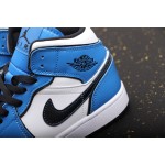 Air Jordan 1 Mid Blue & White