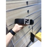 FENDI original water drop pattern double color rivet buckle