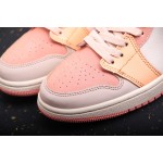 Air Jordan 1 Mid 橙粉拼接