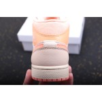 Air Jordan 1 Mid 橙粉拼接