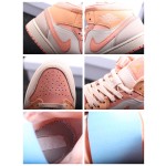 Air Jordan 1 Mid 橙粉拼接