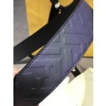 FENDI original water drop pattern double color rivet buckle