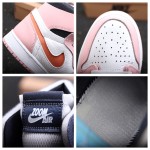 Air Jordan 1 macaroon pink and yellow