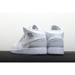 Air Jordan 1 mid-top white and grey camouflage