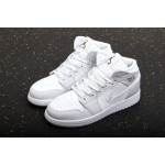Air Jordan 1 mid-top white and grey camouflage