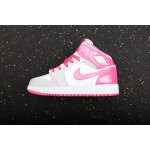 Air Jordan 1 Mid 中帮 白灰粉