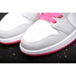 Air Jordan 1 Mid 中帮 白灰粉