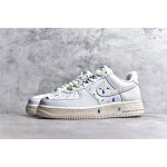 Air Force 1 '07 grey and white splash ink