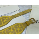 FENDI 新款刺绣🪡腰带 ✌️FF图案宽腰带